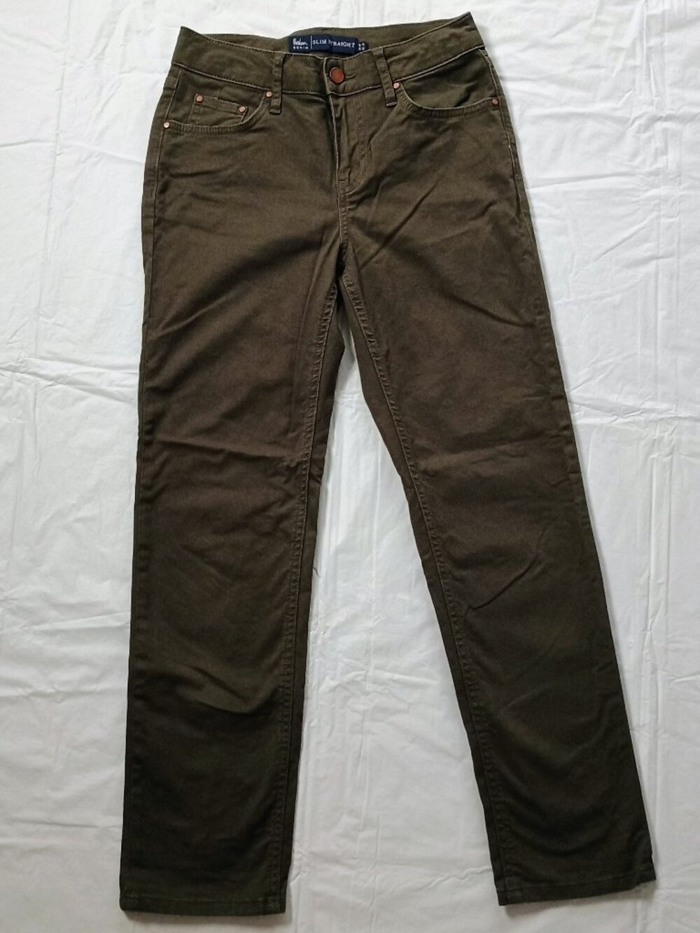 Boden Women's Jeans Slim Straight Brown